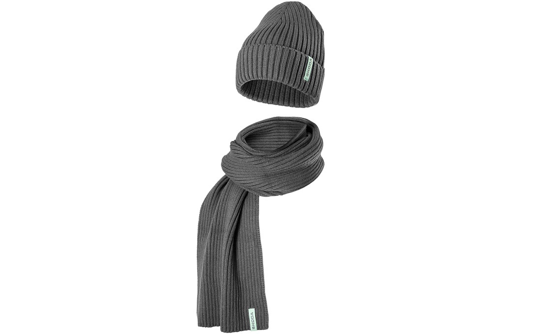 Set Cap and Scarf grey